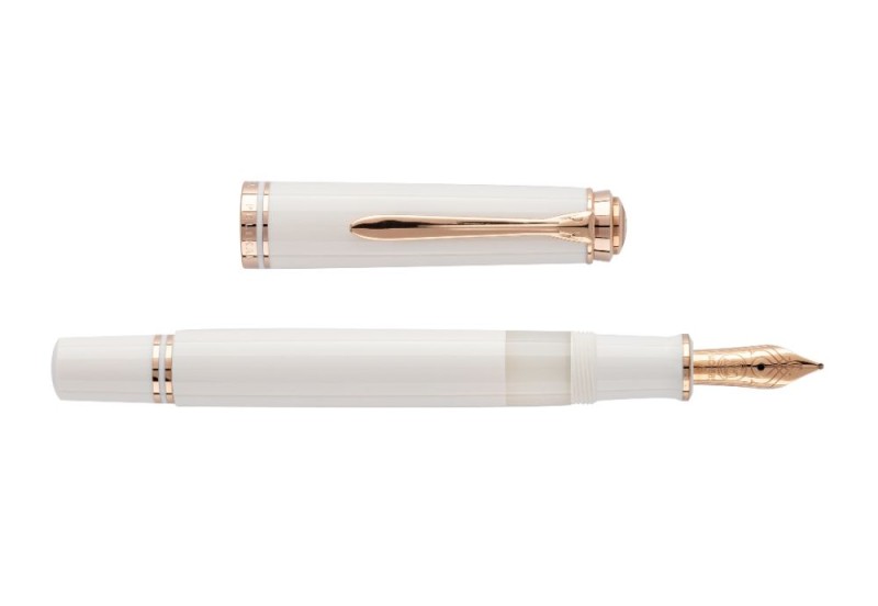 Pelikan M600 Souverän White Rose Gold 14k - Pióro Wieczne (5).jpg