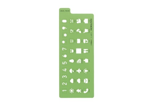 Kokuyo Jibun Techo Goods Template Icon version - Szablon