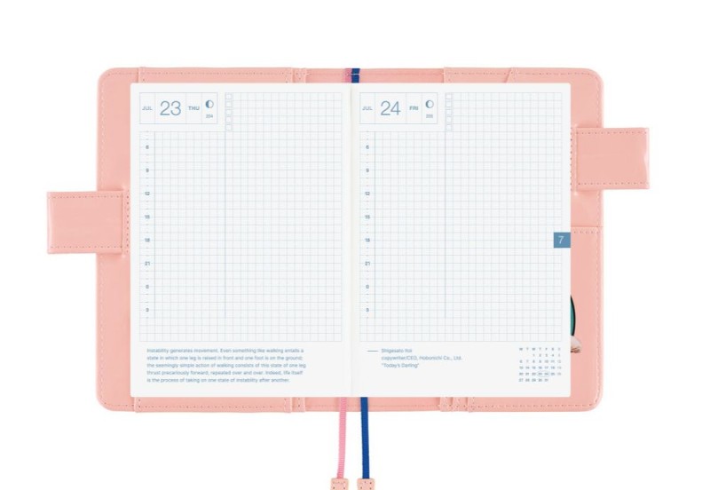 Hobonichi Techo Original A6 Cover: Candy Stripper: Random Dog & Cat (Pink)