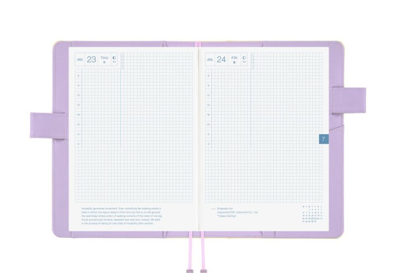 Hobonichi Techo Cousin A5 Cover Colors: Honey Lilac