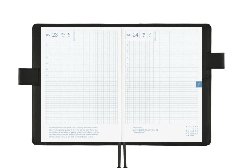 Hobonichi Techo Cousin A5 Cover: Leather TS Basic Black