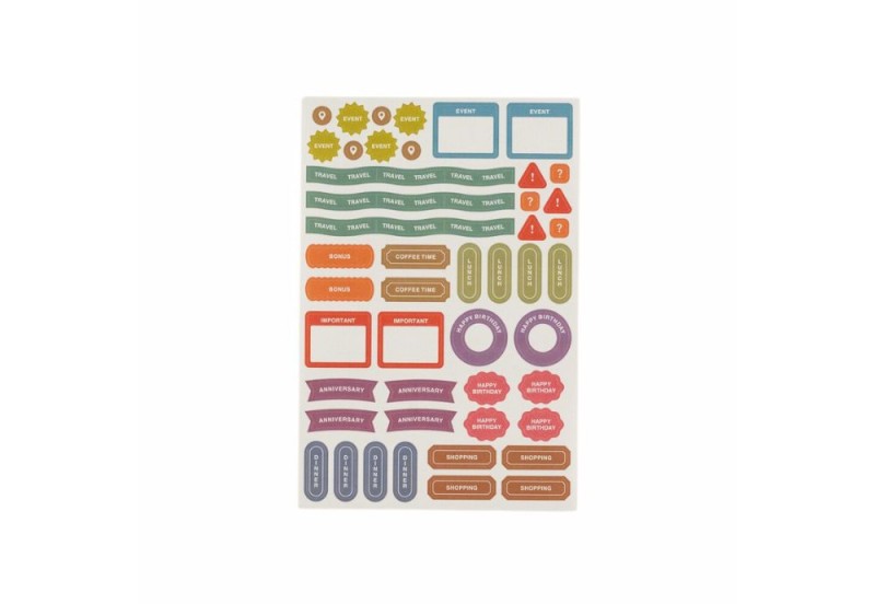 Hobonichi Techo TSUKI no IRO Sticker Set (Schedule)