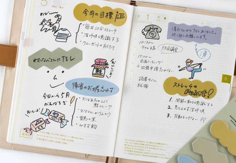 Hobonichi Techo TSUKI no IRO Sticky Notes