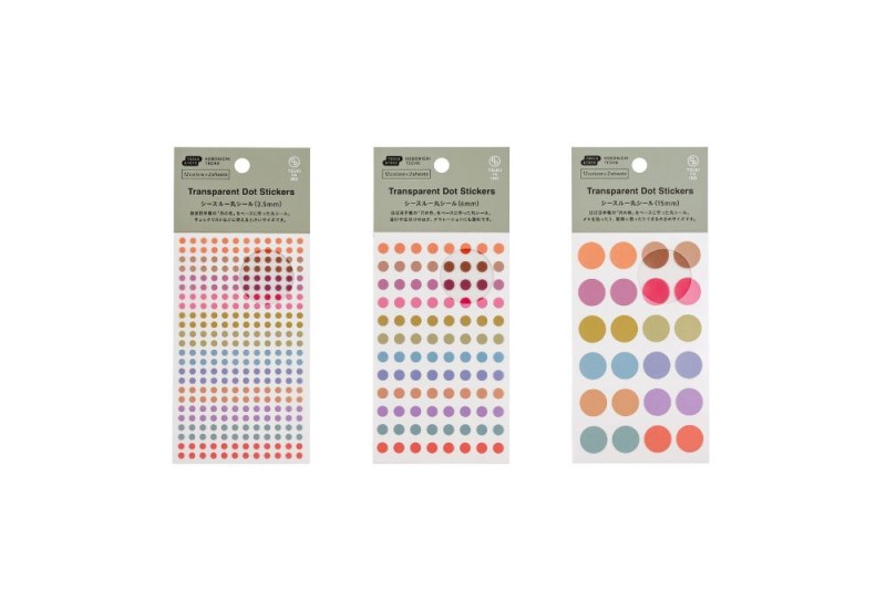 Hobonichi Techo TSUKI no IRO Transparent Dot Stickers