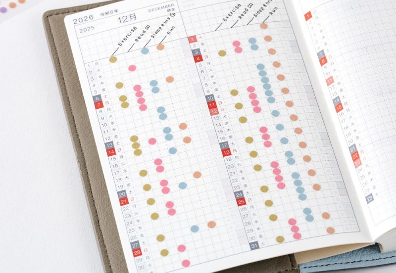 Hobonichi Techo TSUKI no IRO Transparent Dot Stickers