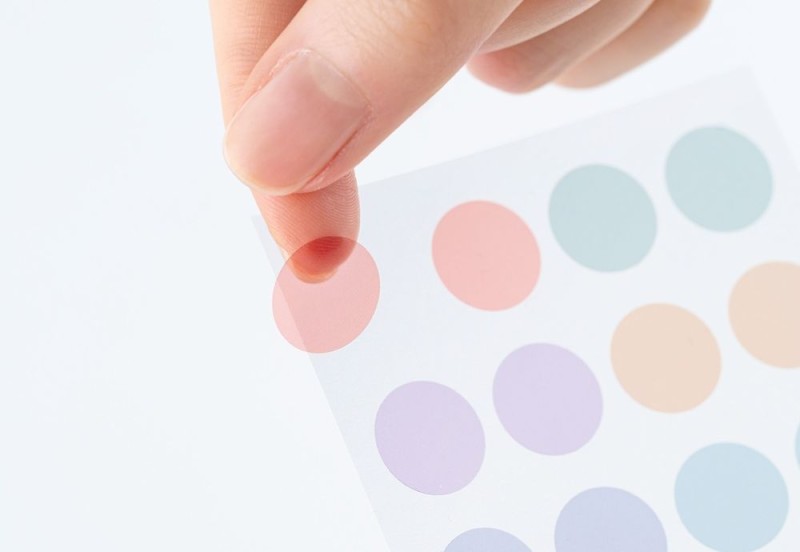 Hobonichi Techo TSUKI no IRO Transparent Dot Stickers