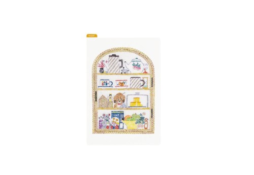 Hobonichi Techo Pencil Board A6 (iyo okumi: Happy Tea Time - Teapot Shelf) - podkładka do pisania