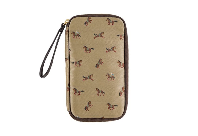 Hobonichi Techo Small Drawer Pouch (Bow & Tie: Galloping Horses)