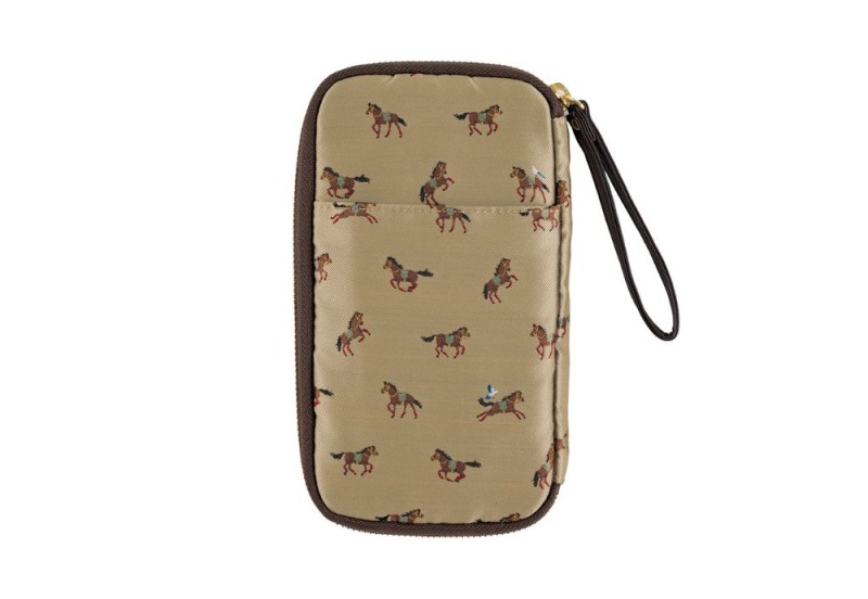 Hobonichi Techo Small Drawer Pouch (Bow & Tie: Galloping Horses)