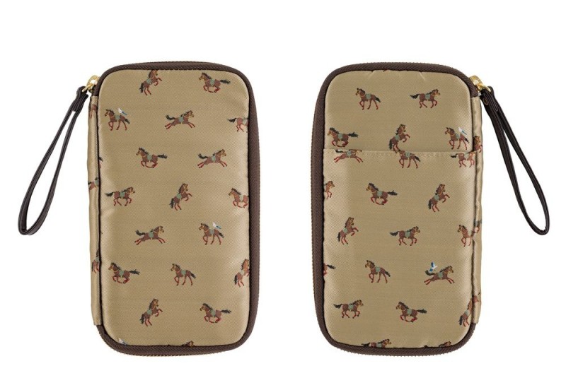 Hobonichi Techo Small Drawer Pouch (Bow & Tie: Galloping Horses)