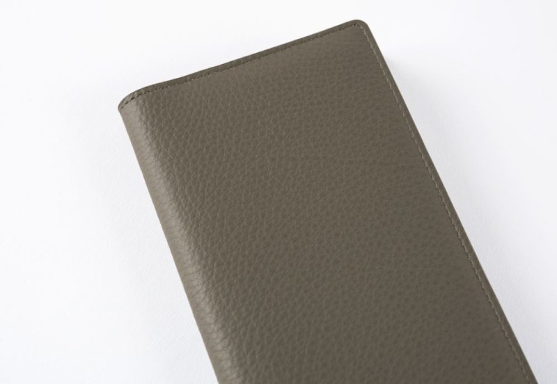 Hobonichi Techo Weeks Cover: Leather Taut (Gray & Light Blue)