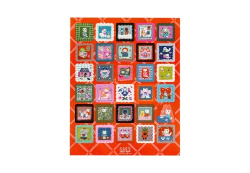 Hobonichi Techo Yumi Kitagishi: Stickers - Daily Life of White Cat - naklejki