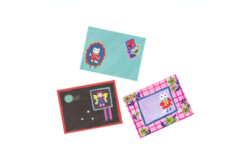 Hobonichi Techo Yumi Kitagishi: Mini letter set White Cat's