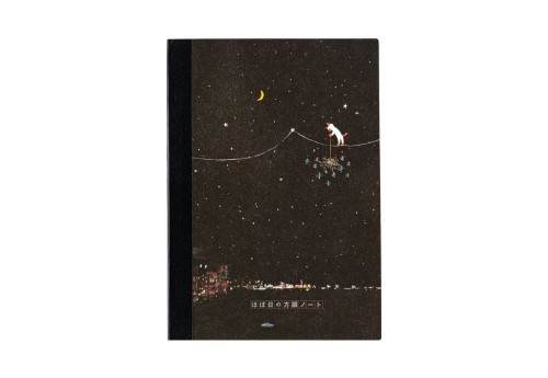Hobonichi Techo Hiroko Kubota: Hobonichi Graph Notebook A5 - Another night of falling star sparklers - Notatnik w kratkę