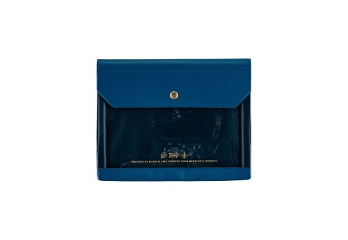 Hobonichi Techo Alletone: Document Case for A6 Size - etui granatowe