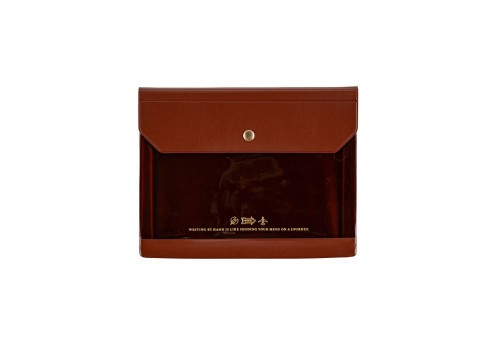 Hobonichi Techo Alletone: Document Case for A6 Size - etui brązowe