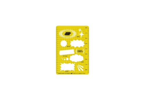Hobonichi Techo Szablon Stencil Speech Bubbles - dymki