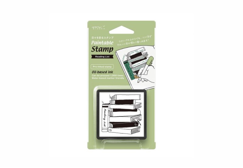 Midori pieczątka Paintable Stamp Pre-inked KSIĄŻKI.jpg