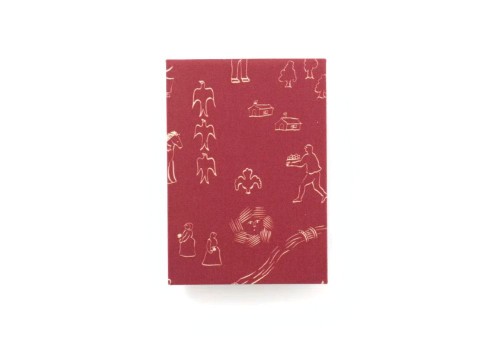 Kakimori Mini Note Cover B7 Palmehuset / History (Burgundy) - Okładka na notes