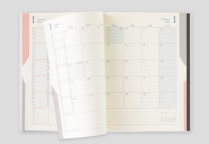 midori double schedule kalendarz 2026 NOTEKA.jpg