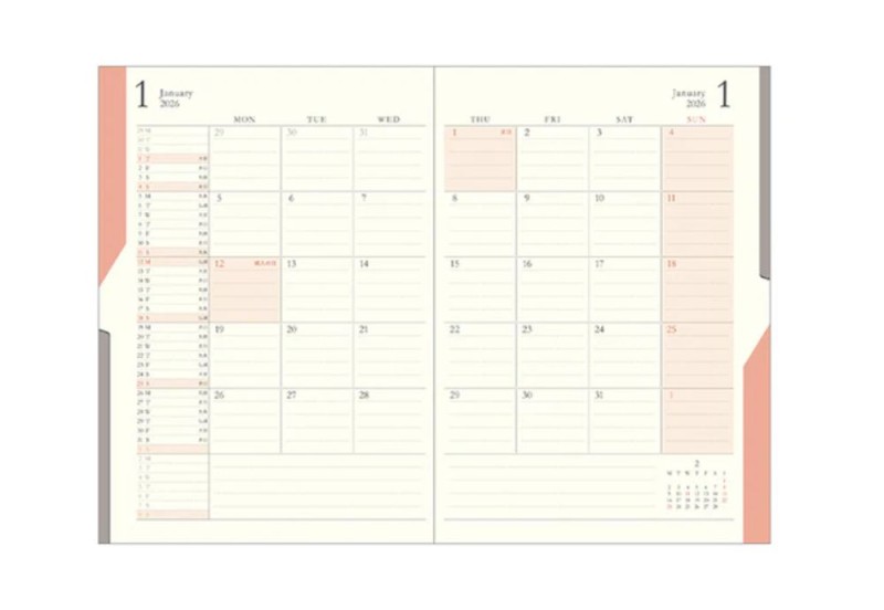 midori double schedule kalendarz 2026 NOTEKA.jpg