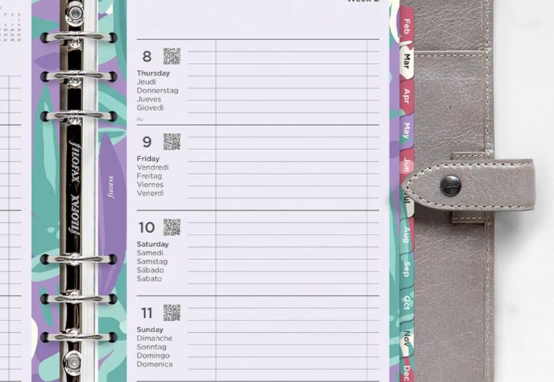 Filofax wkład Floral Illustrated Diary Refill Pack - A5 2026 Multilanguage NOTEKA (2).jpg