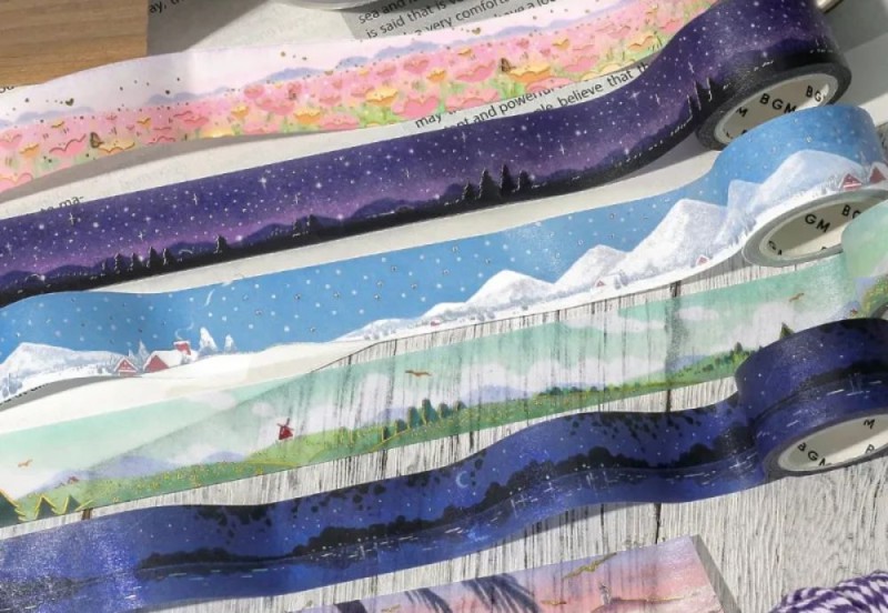 BGM Taśma Washi Dreamscape: Snow Country