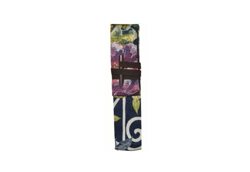 Etui Kimono Kwiaty granat NOTEKA.jpg