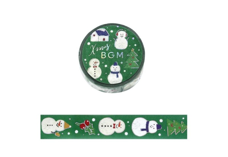 BGM Taśma Washi Christmas Limited Edition: Snowman