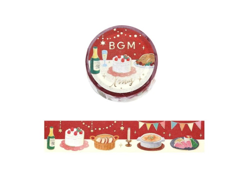 BGM Taśma Washi Christmas Limited Edition: Dinner time