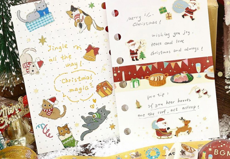 BGM Taśma Washi Christmas Limited Edition: Dinner time
