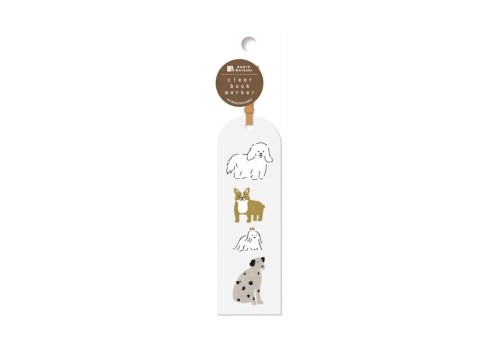 Furukawashiko Zakładka HONTOWATASHI Clear Bookmark - Pies