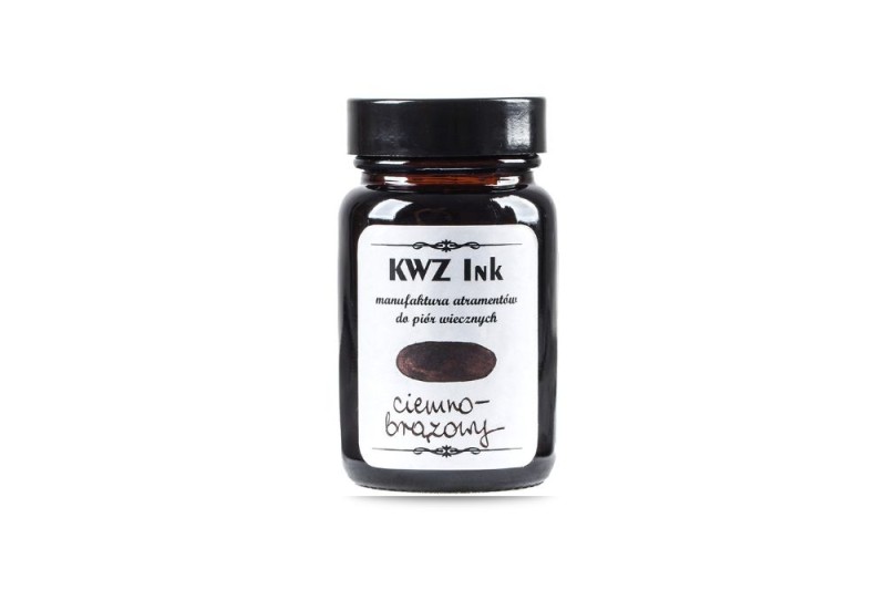 KWZ ink atrament barwnikowy ciemnobrązowy NOTEKA.jpg