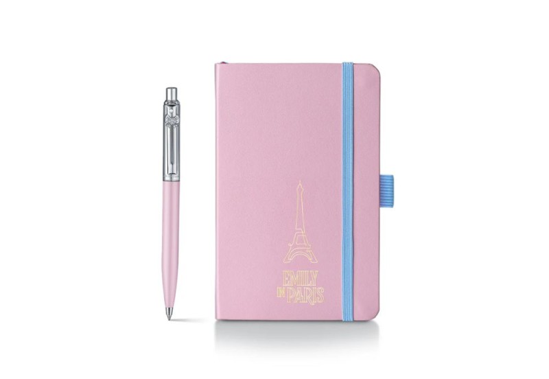 Sheaffer Sentinel Pink Emily in Paris zestaw prezentowy z notesem NOTEKA.jpg