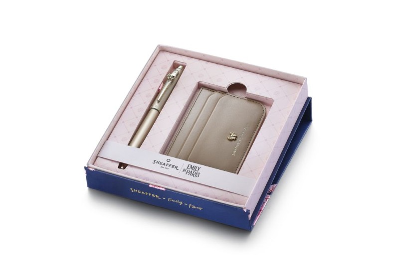Sheaffer 100 champagne gold Emily in Paris zestaw prezentowy z etui NOTEKA (3).jpg