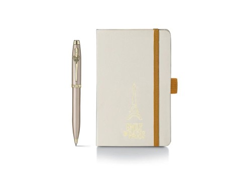 Sheaffer 100 Emily in Paris Champagne Gold - zestaw: długopis i notes