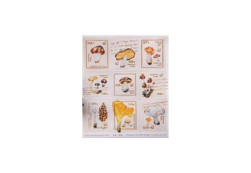 OURS Studio Naklejki - Znaczki pocztowe Mushroom Recipe