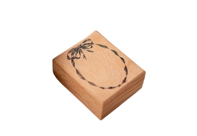 Ovel Ribbon Frame Rubber Stamp.jpg