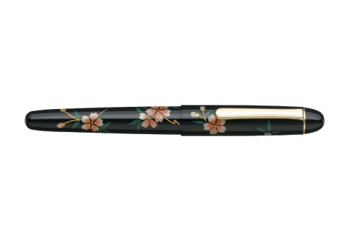 Platinum 3776 Century Silver Kaga Maki-e Sakura Pióro wieczne 14k