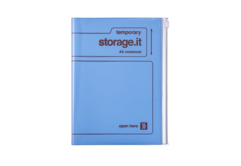 mark's japan notes a5 w kropki Blue NOTEKA.jpg