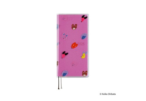 Hobonichi Techo Keiko Shibata: Clear Cover for Weeks (Dog Ears Fluttering in the Wind) - okładka PVC