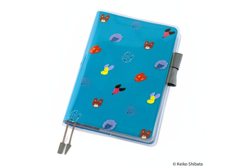 Hobonichi Okładka PVC Keiko Shibata_ Cover on Cover for A5 Size (Dog Ears Fluttering in the Wind) NOTEKA (2).jpg