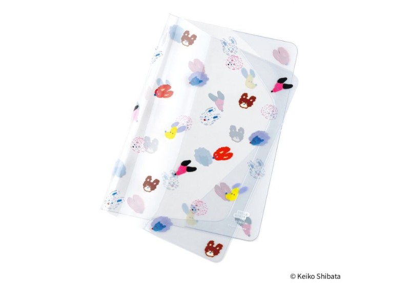 Hobonichi Okładka PVC Keiko Shibata_ Cover on Cover for A5 Size (Dog Ears Fluttering in the Wind) NOTEKA (3).jpg
