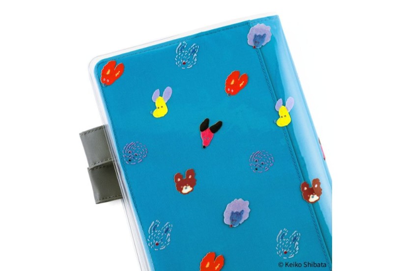 Hobonichi Okładka PVC Keiko Shibata_ Cover on Cover for A5 Size (Dog Ears Fluttering in the Wind) NOTEKA (5).jpg