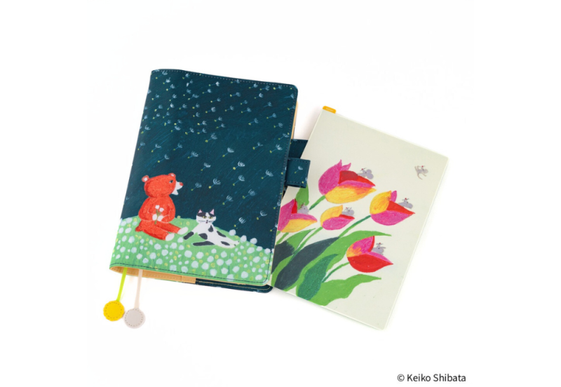 Hobonichi Techo Pencil Board A5 (Keiko Shibata_ Swaying tulips) - podkładka do pisania NOTEKA (3).png