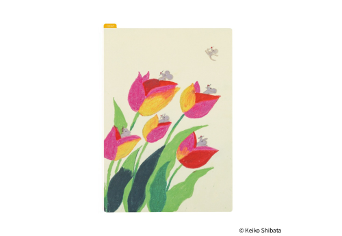 Hobonichi Techo Pencil Board A5 (Keiko Shibata: Swaying tulips) - podkładka do pisania 