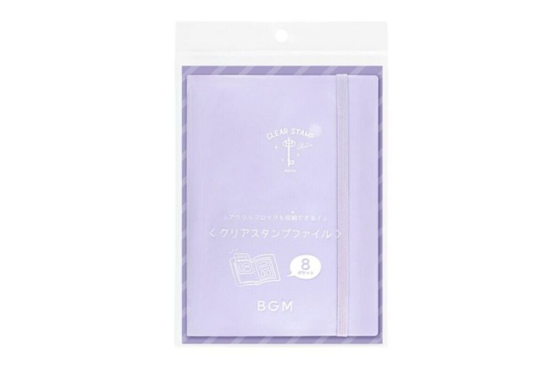 BGM Clear Stamp File Album na przezroczyste stemple - Lilac NOTEKA.jpg