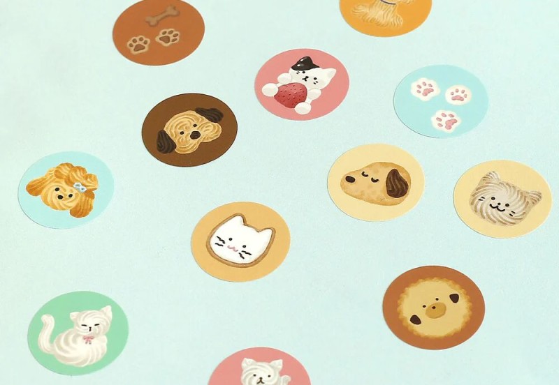 BGM roll sticker naklejki w rolce Fluffy Animals NOTEKA (2).jpg