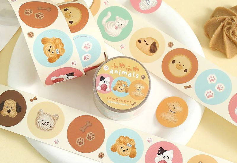 BGM roll sticker naklejki w rolce Fluffy Animals NOTEKA (3).jpg