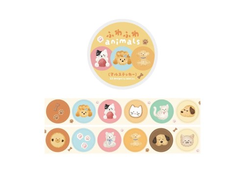 BGM Roll Stickers Naklejki w rolce - Fluffy Animals